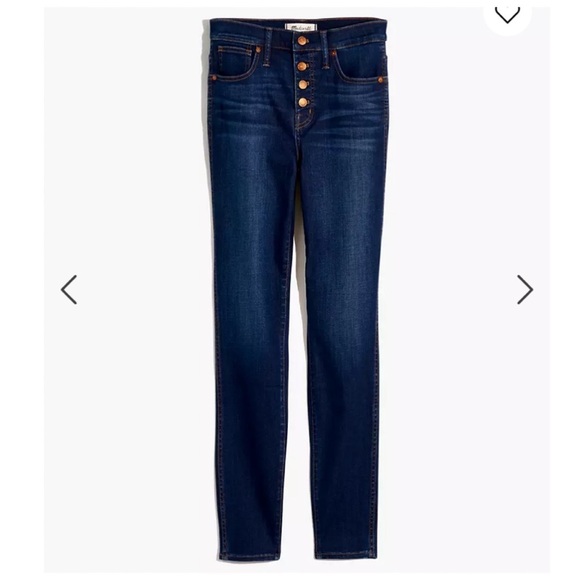 Madewell 9"‎ mid-rise skinny tall button fly - Picture 2 of 10